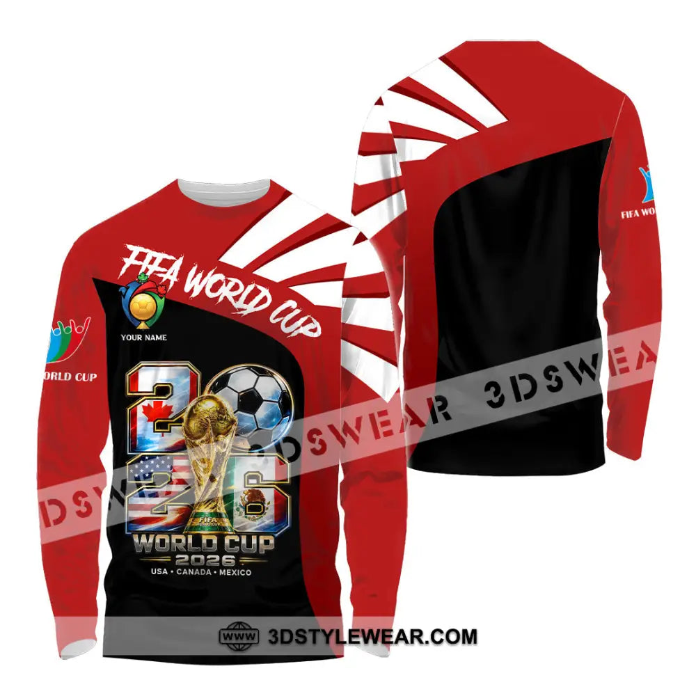Unisex Shirt - Custom World Cup 2026 Shirt - Long Sleeve Shirt / S - T-shirt