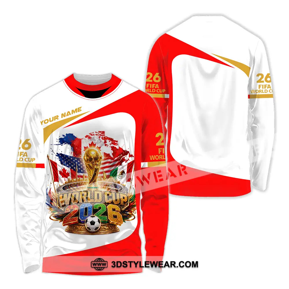 Unisex Shirt - Custom World Cup 2026 Shirt - Long Sleeve Shirt / S - T-shirt