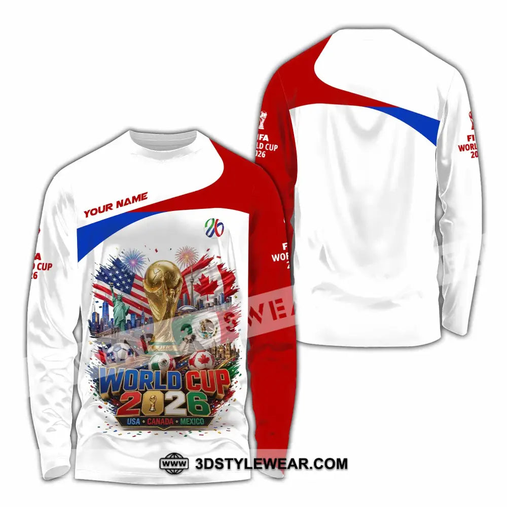 Unisex Shirt - Custom World Cup 2026 Shirt - Long Sleeve Shirt / S - T-shirt