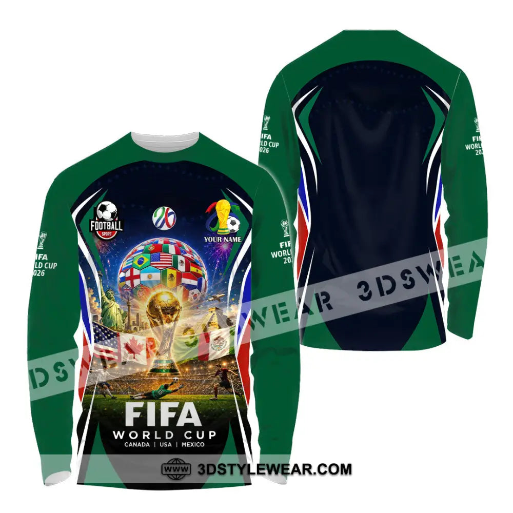 Unisex Shirt - Custom World Cup 2026 Shirt - Long Sleeve Shirt / S - T-shirt