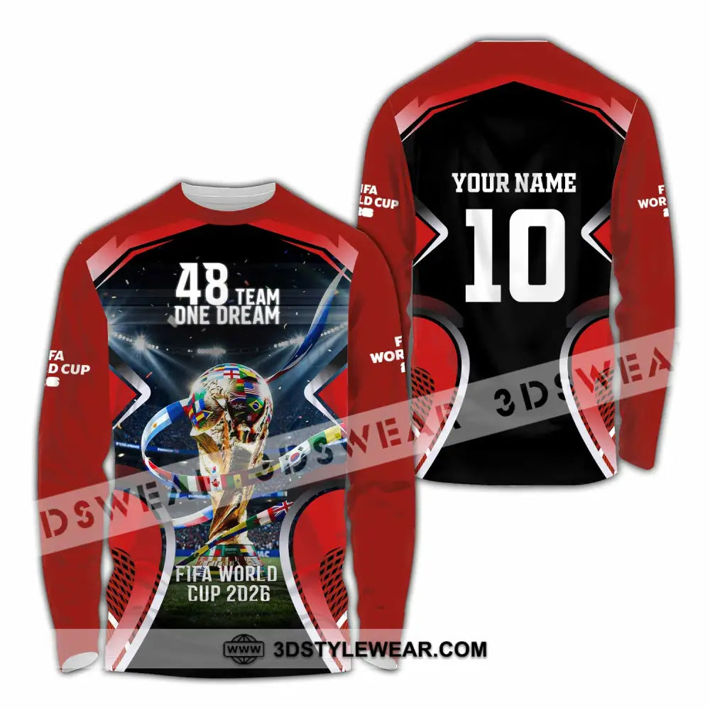 Unisex Shirt - Custom World Cup 2026 Shirt - Long Sleeve Shirt / S - T-shirt