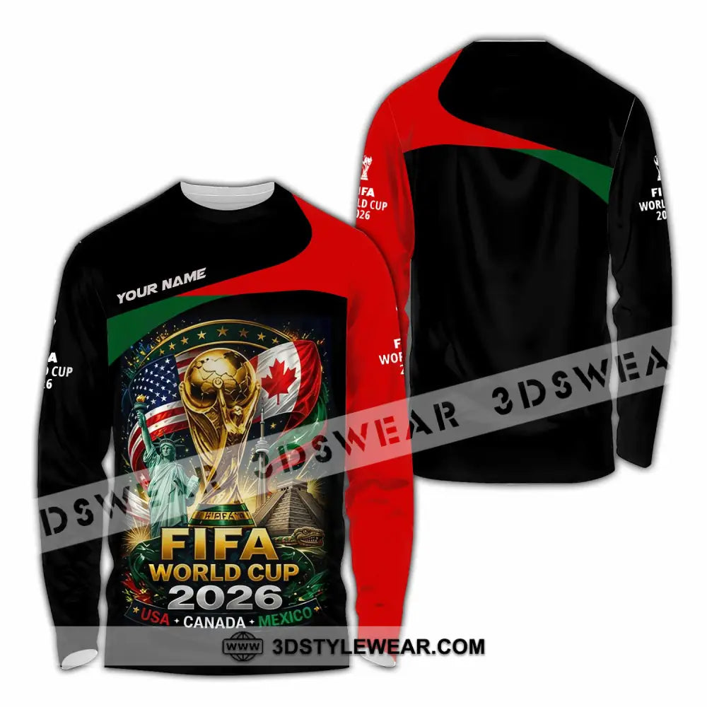 Unisex Shirt - Custom World Cup 2026 Shirt - Long Sleeve Shirt / S - T-shirt