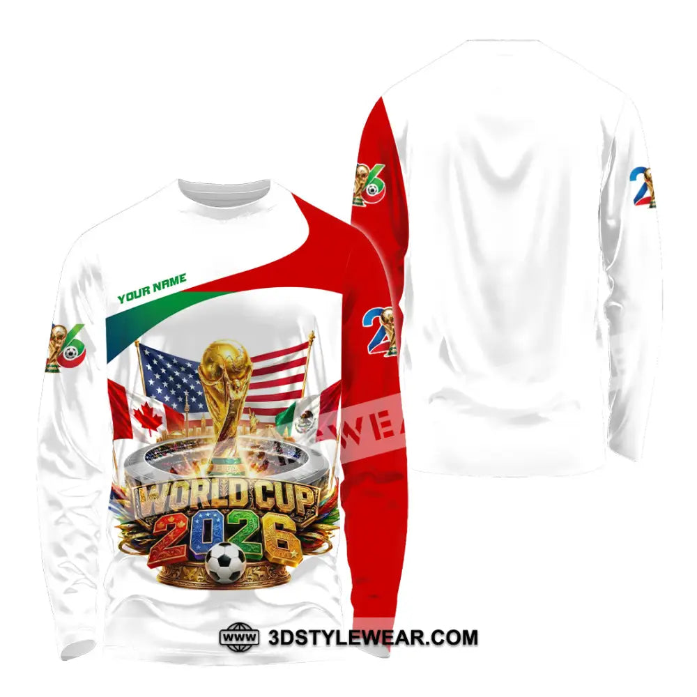 Unisex Shirt - Custom World Cup 2026 Shirt - Long Sleeve Shirt / S - T-shirt