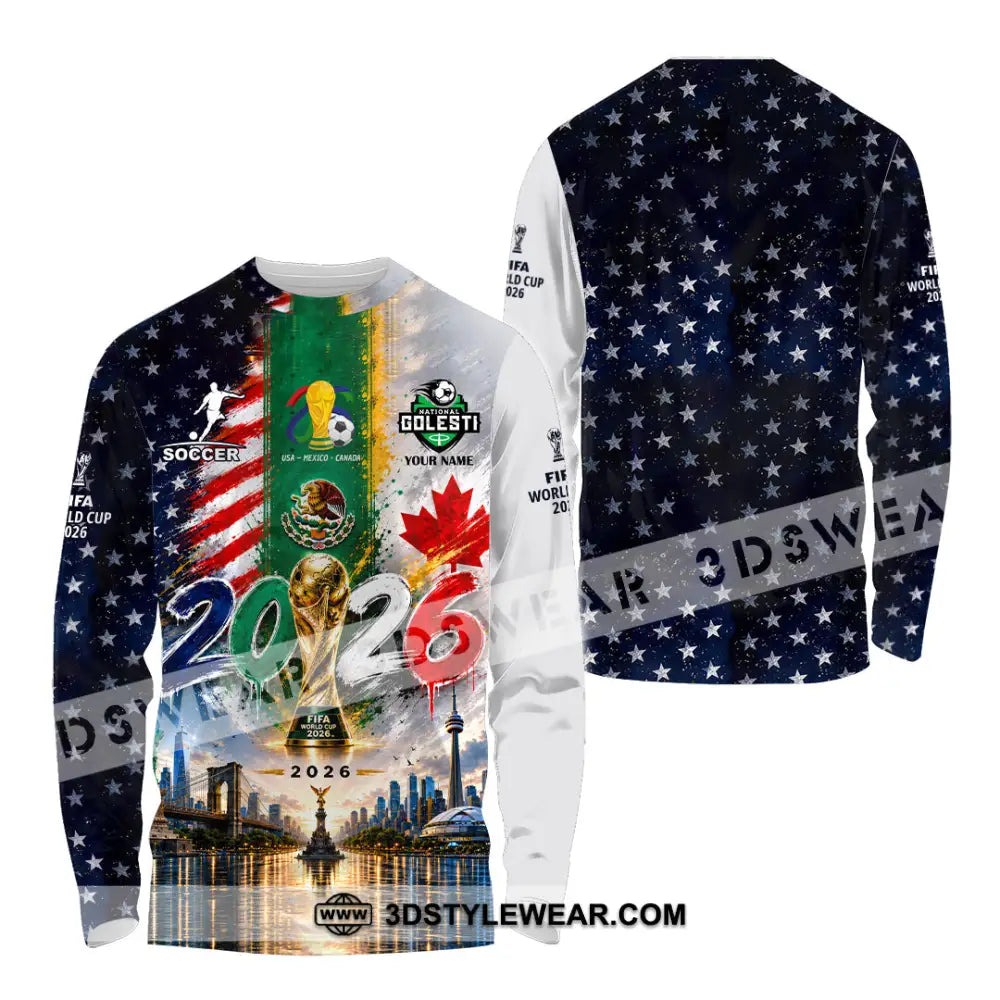 Unisex Shirt - Custom World Cup 2026 Shirt - Long Sleeve Shirt / S - T-shirt