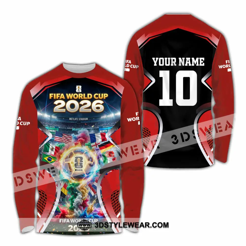 Unisex Shirt - Custom World Cup 2026 Shirt - Long Sleeve Shirt / S - T-shirt