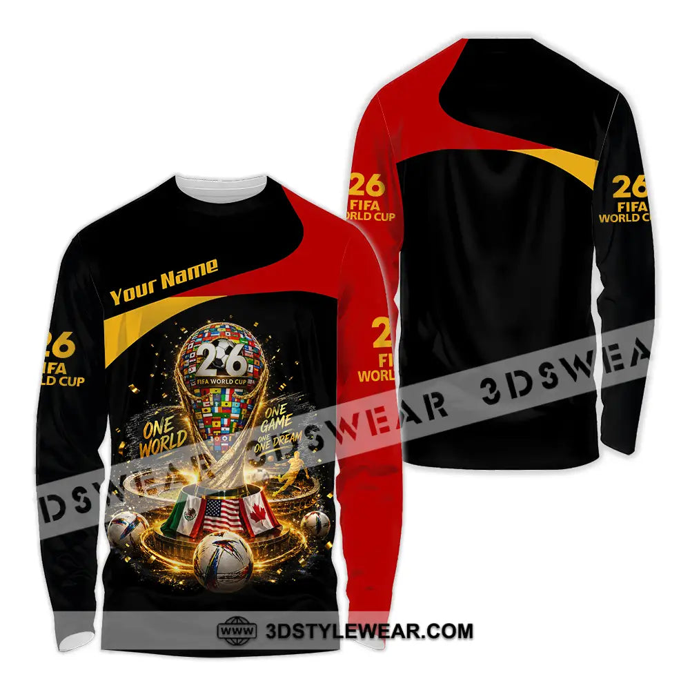 Unisex Shirt - Custom World Cup 2026 Shirt - Long Sleeve Shirt / S - T-shirt