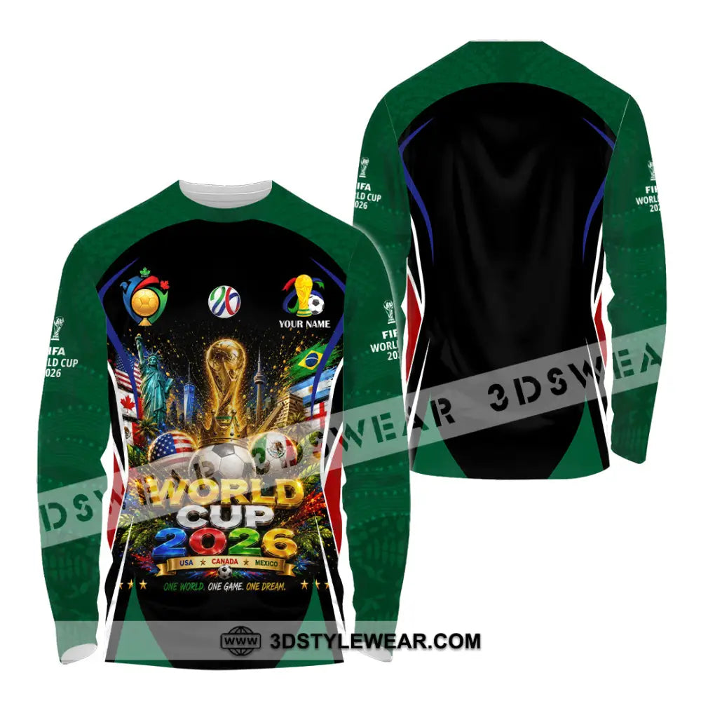 Unisex Shirt - Custom World Cup 2026 Shirt - Long Sleeve Shirt / S - T-shirt