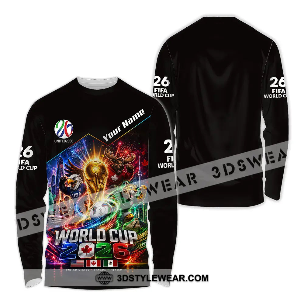 Unisex Shirt - Custom World Cup 2026 Shirt - Long Sleeve Shirt / S - T-shirt
