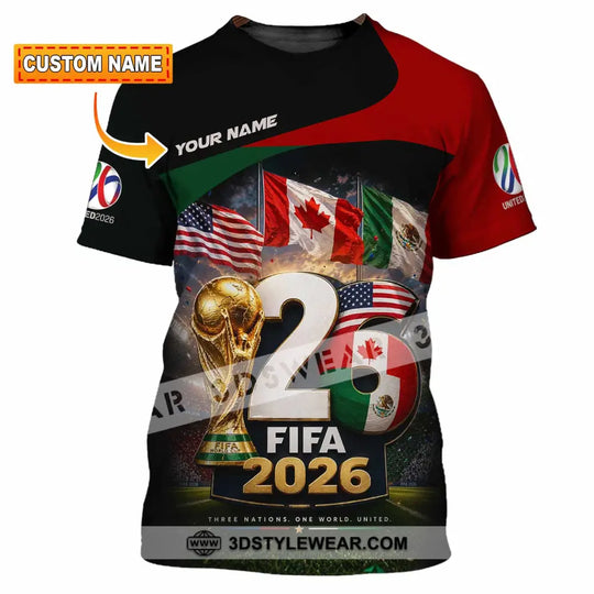 Unisex Shirt - Custom World Cup 2026 Shirt style option 1