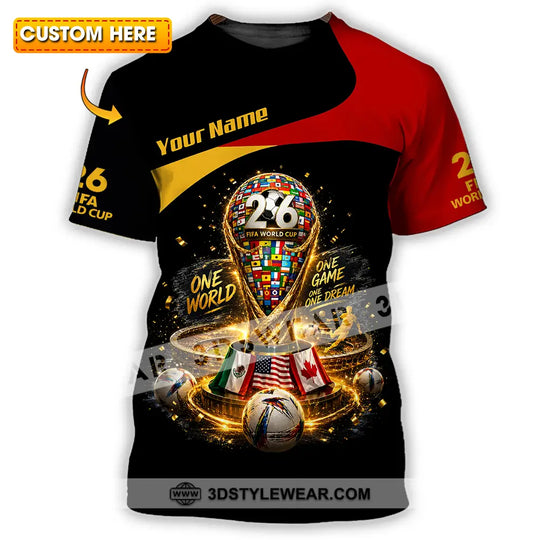Unisex Shirt - Custom World Cup 2026 Shirt style option 1