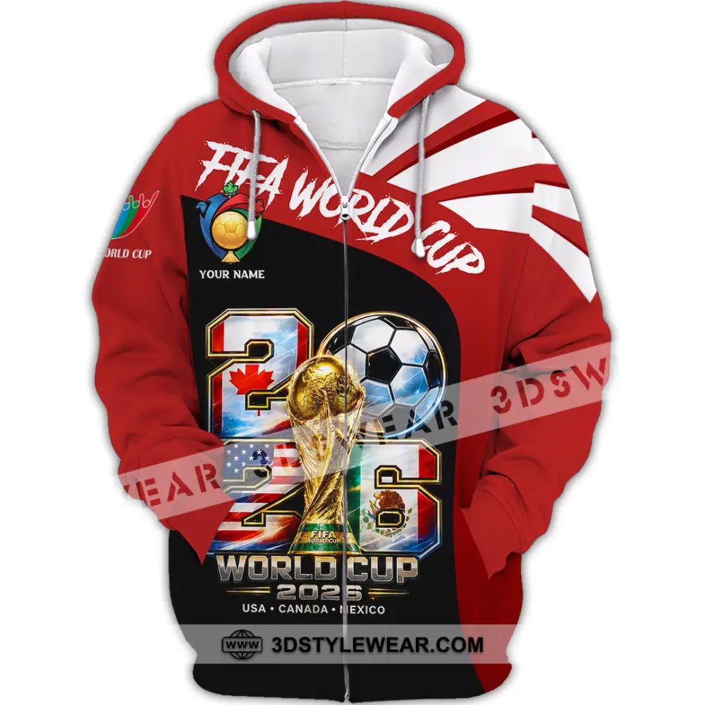 Unisex Shirt - Custom World Cup 2026 Shirt - Zipper Hoodie / S - T-shirt
