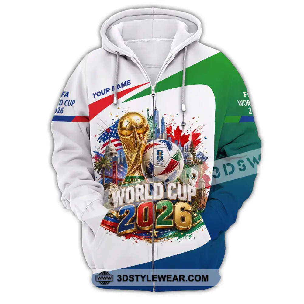 Unisex Shirt - Custom World Cup 2026 Shirt - Zipper Hoodie / S - T-shirt