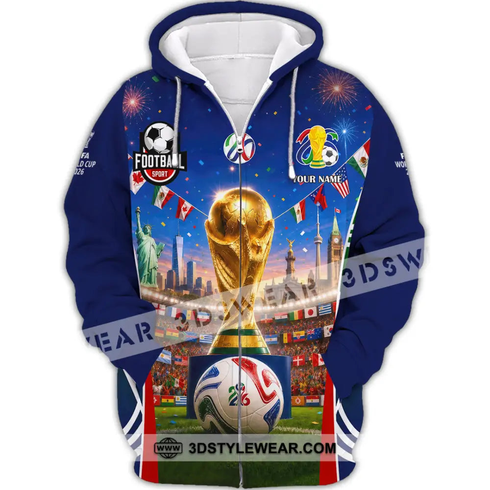 Unisex Shirt - Custom World Cup 2026 Shirt - Zipper Hoodie / S - T-shirt