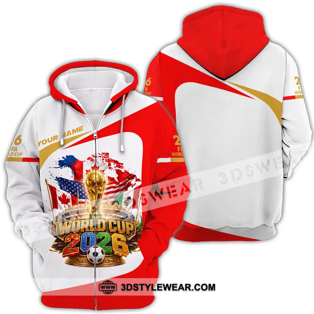 Unisex Shirt - Custom World Cup 2026 Shirt - Zipper Hoodie / S - T-shirt