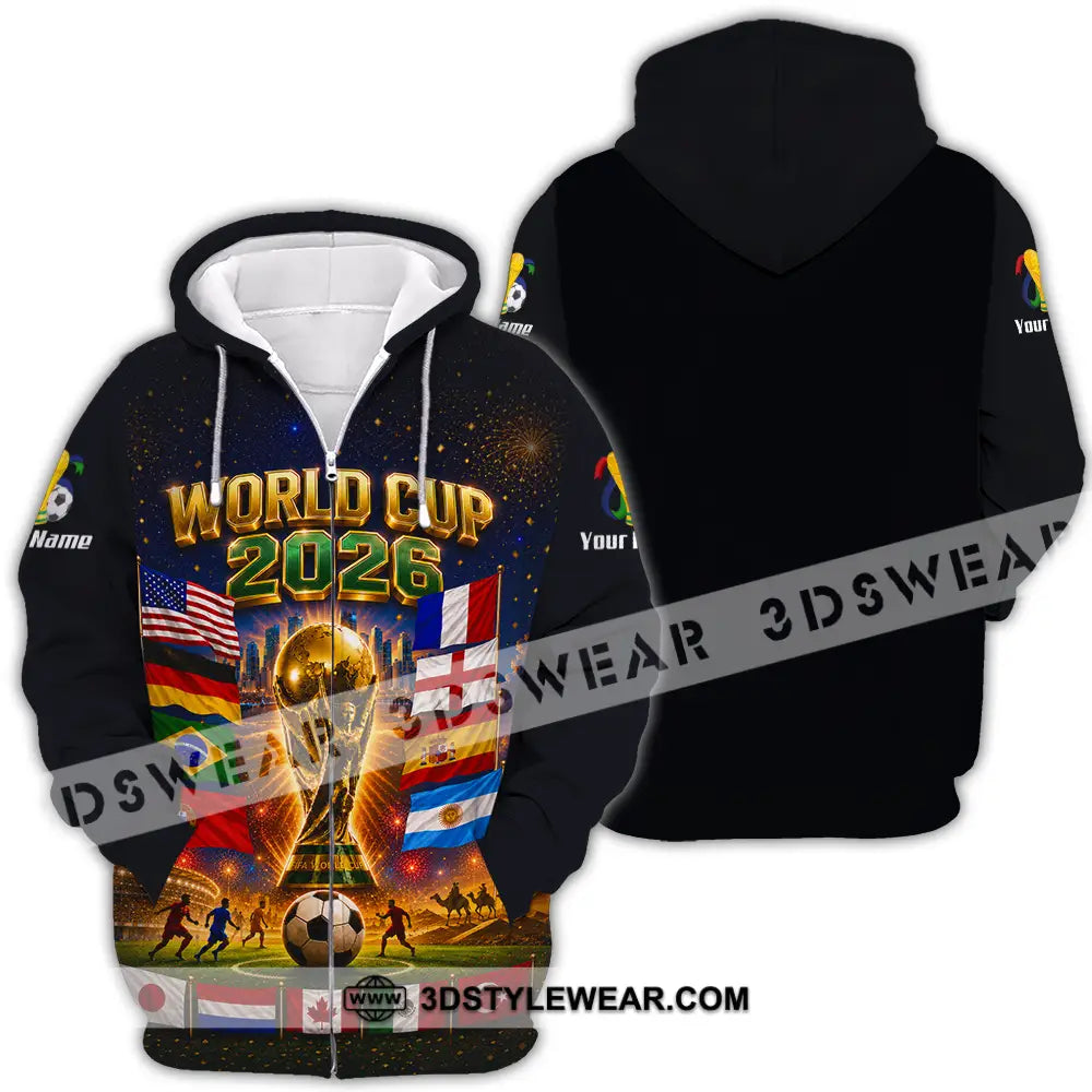 Unisex Shirt - Custom World Cup 2026 Shirt - Zipper Hoodie / S - T-shirt