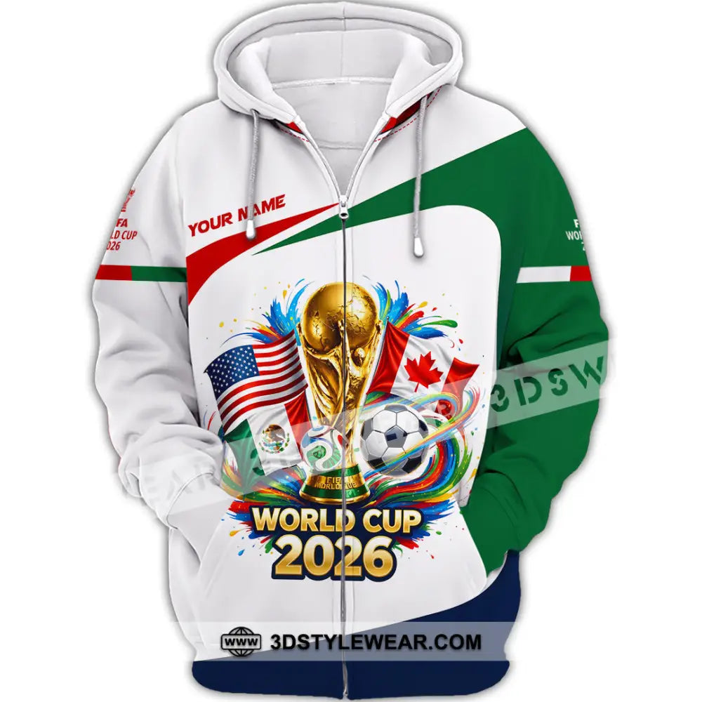 Unisex Shirt - Custom World Cup 2026 Shirt - Zipper Hoodie / S - T-shirt