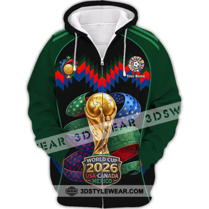 Unisex Shirt - Custom World Cup 2026 Shirt - Zipper Hoodie / S - T-shirt