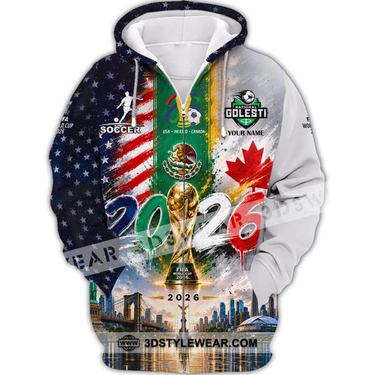 Unisex Shirt - Custom World Cup 2026 Shirt style option 3