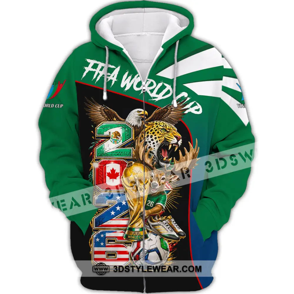 Unisex Shirt - Custom World Cup 2026 Shirt - Zipper Hoodie / S - T-shirt