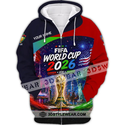 Unisex Shirt - Custom World Cup 2026 Shirt - Zipper Hoodie / S - T-shirt