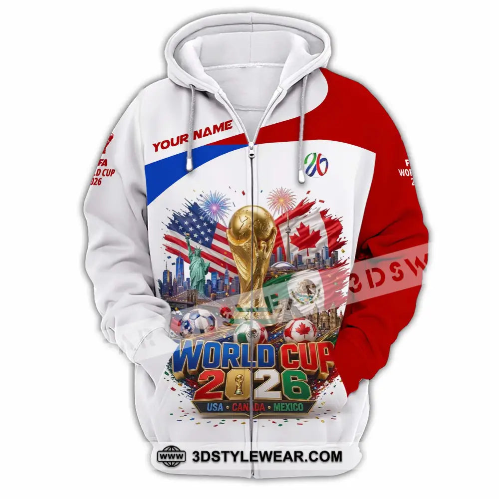 Unisex Shirt - Custom World Cup 2026 Shirt - Zipper Hoodie / S - T-shirt