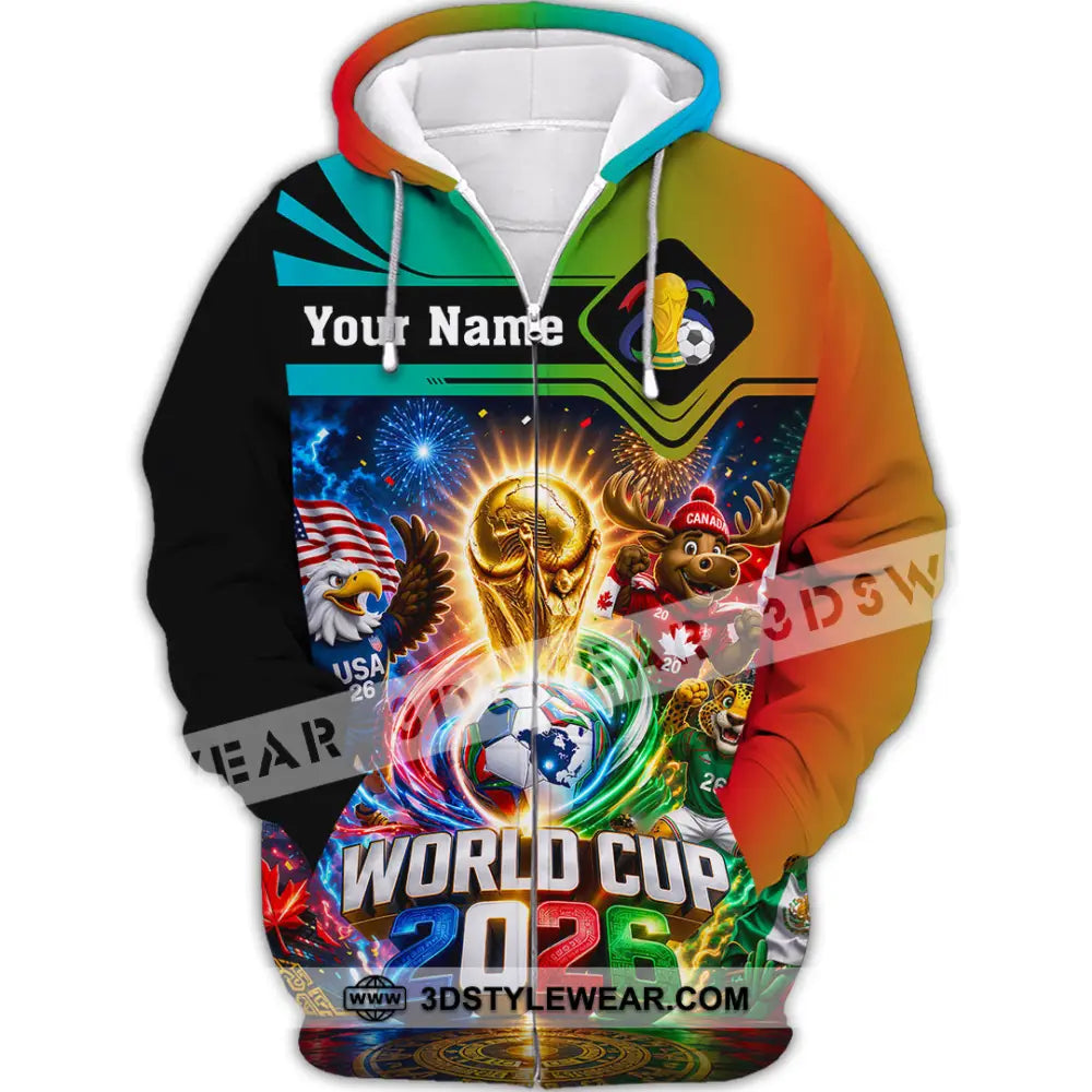 Unisex Shirt - Custom World Cup 2026 Shirt - Zipper Hoodie / S - T-shirt