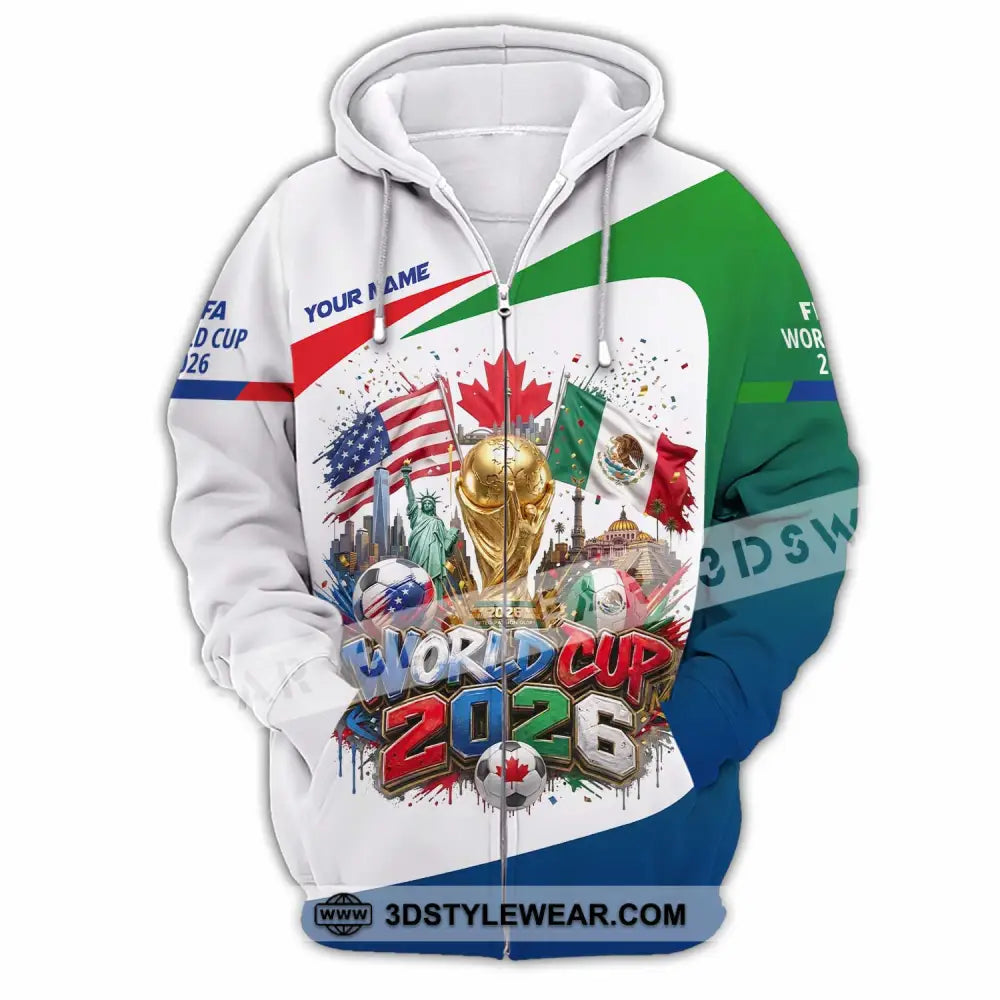 Unisex Shirt - Custom World Cup 2026 Shirt - Zipper Hoodie / S - T-shirt