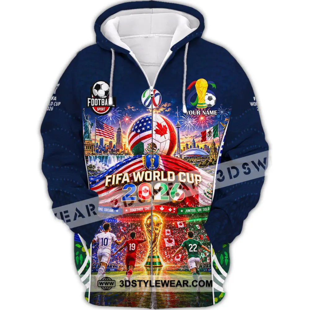 Unisex Shirt - Custom World Cup 2026 Shirt - Zipper Hoodie / S - T-shirt