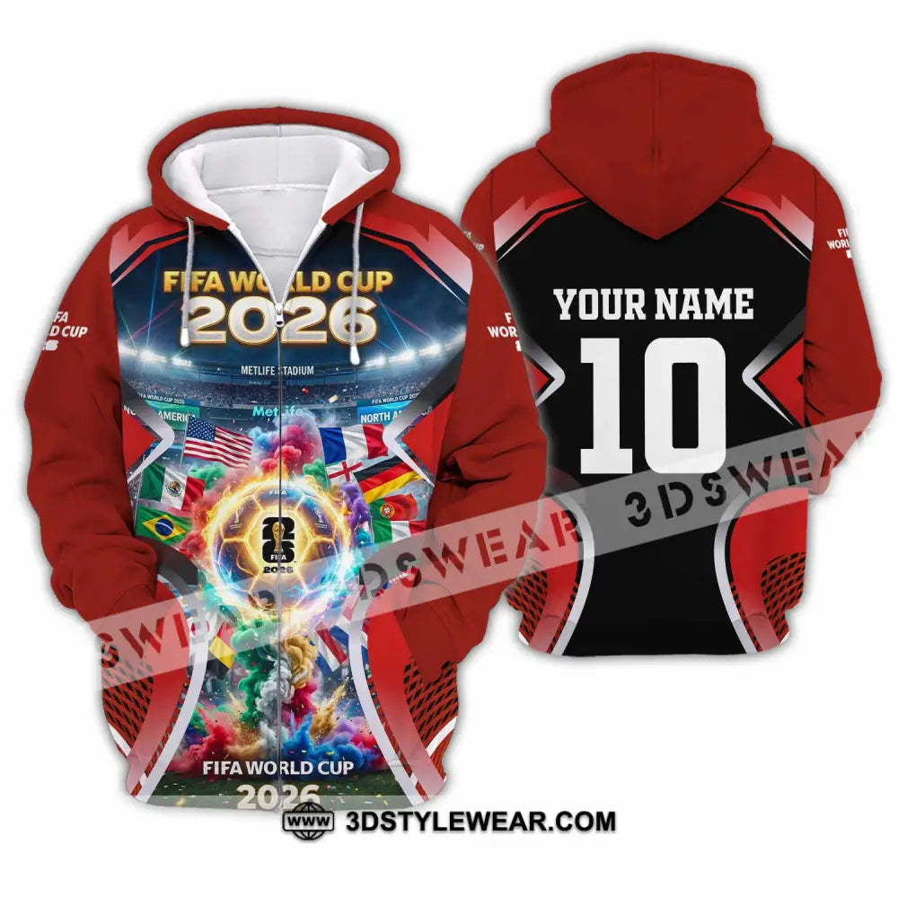 Unisex Shirt - Custom World Cup 2026 Shirt - Zipper Hoodie / S - T-shirt