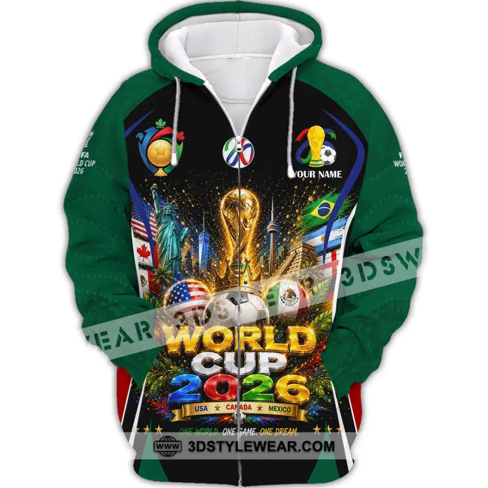 Unisex Shirt - Custom World Cup 2026 Shirt - Zipper Hoodie / S - T-shirt