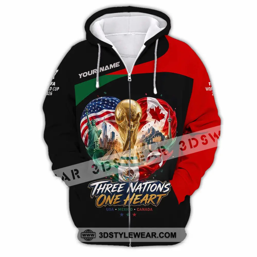 Unisex Shirt - Custom World Cup 2026 Shirt - Zipper Hoodie / S - T-shirt