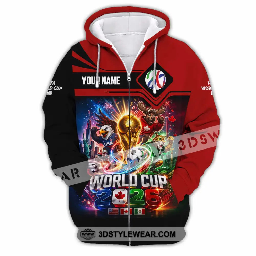 Unisex Shirt - Custom World Cup 2026 Shirt - Zipper Hoodie / S - T-shirt