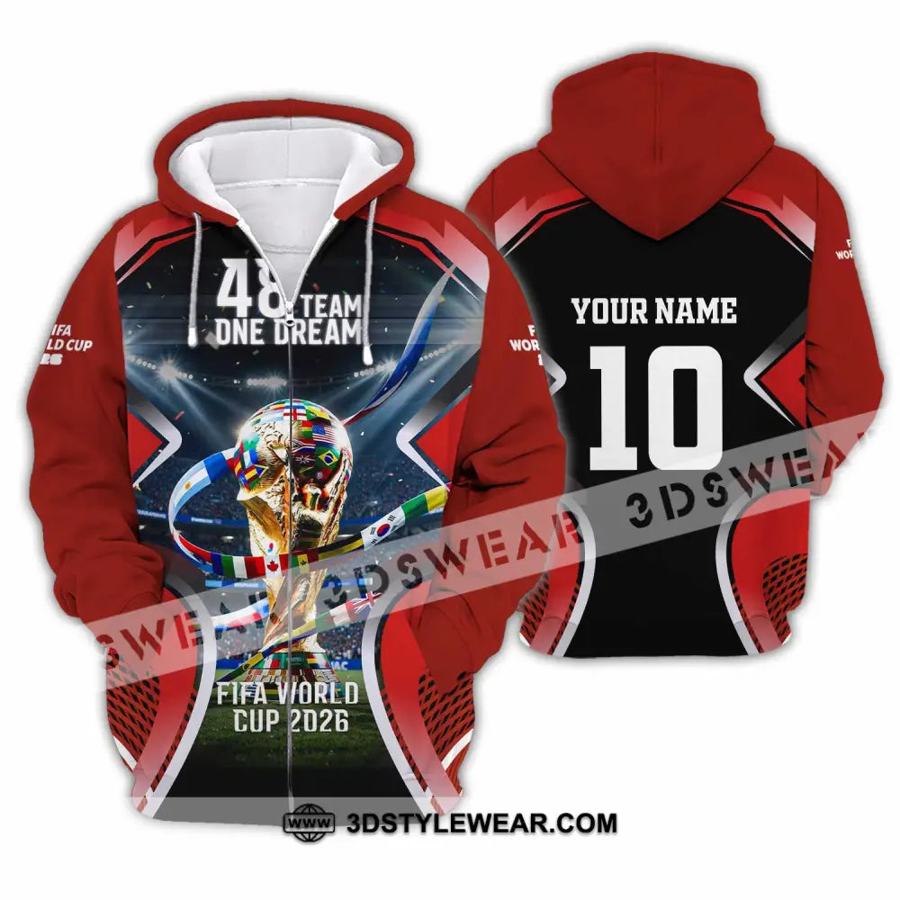 Unisex Shirt - Custom World Cup 2026 Shirt - Zipper Hoodie / S - T-shirt