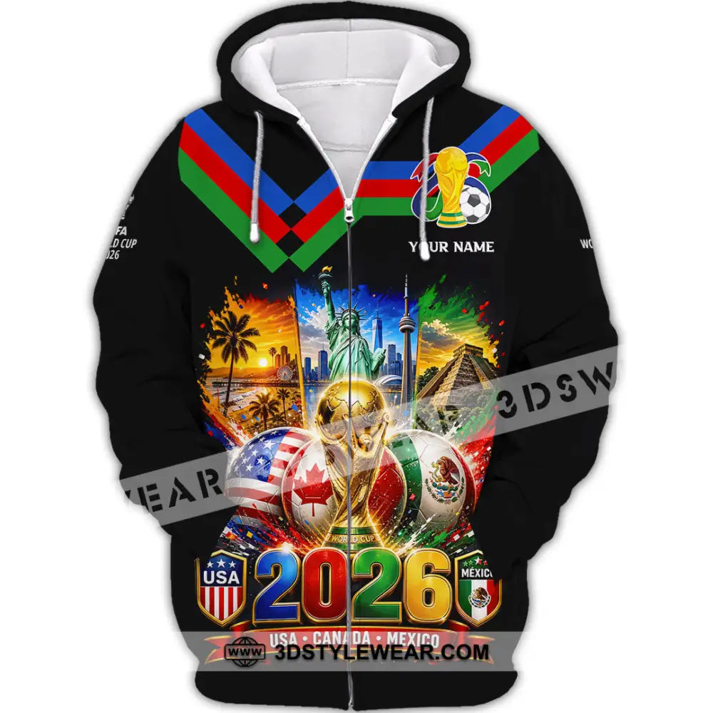 Unisex Shirt - Custom World Cup 2026 Shirt - Zipper Hoodie / S - T-shirt