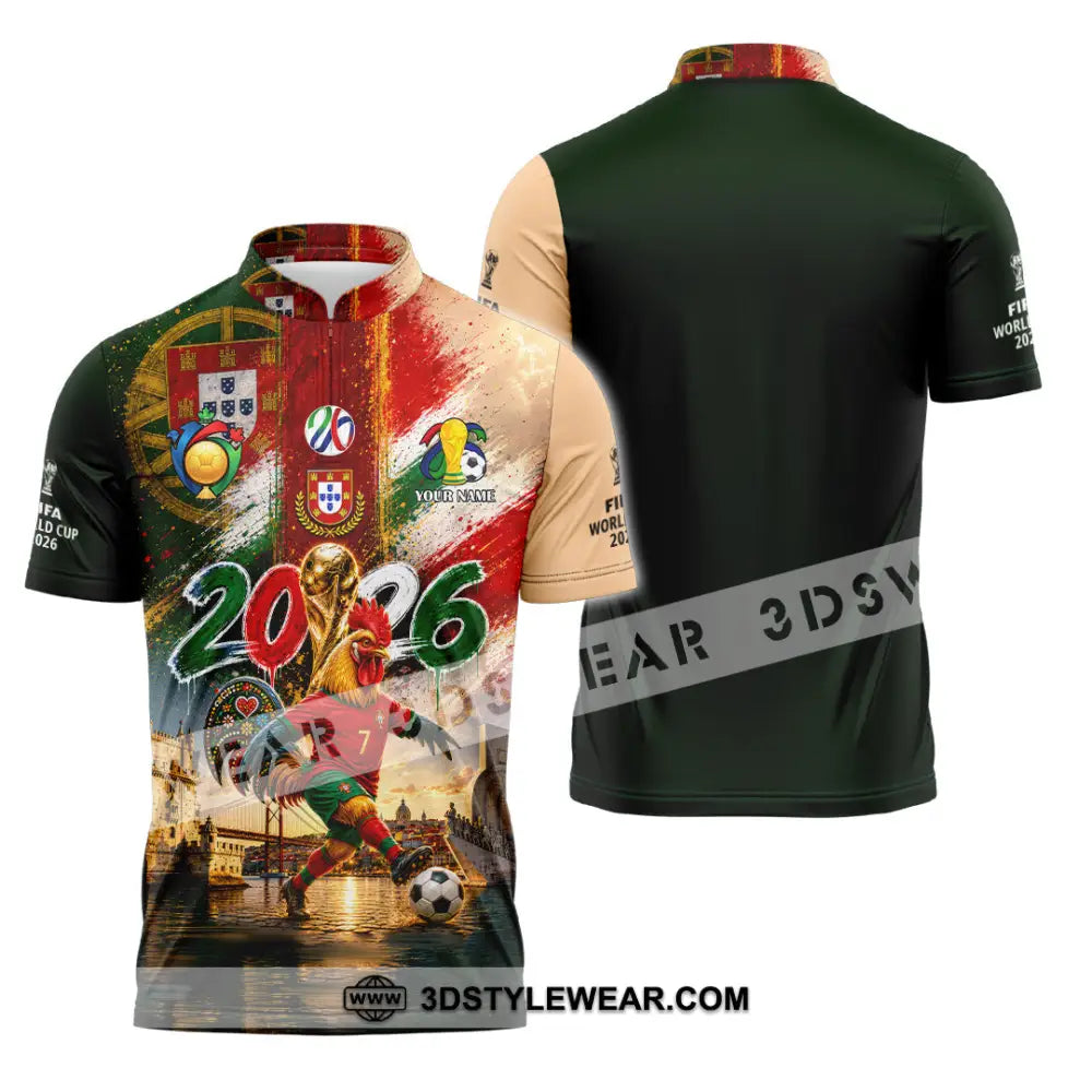 Unisex Shirt - Custom World Cup 2026 Shirt - Zipper Polo Shirt / S - T-shirt