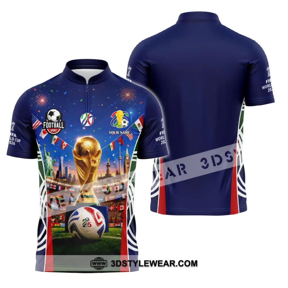 Unisex Shirt - Custom World Cup 2026 Shirt - Zipper Polo Shirt / S - T-shirt