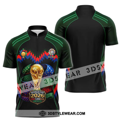 Unisex Shirt - Custom World Cup 2026 Shirt - Zipper Polo Shirt / S - T-shirt