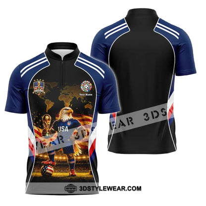Unisex Shirt - Custom World Cup 2026 Shirt - Zipper Polo Shirt / S - T-shirt
