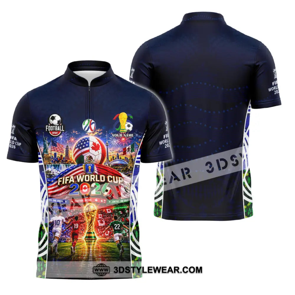 Unisex Shirt - Custom World Cup 2026 Shirt - Zipper Polo Shirt / S - T-shirt
