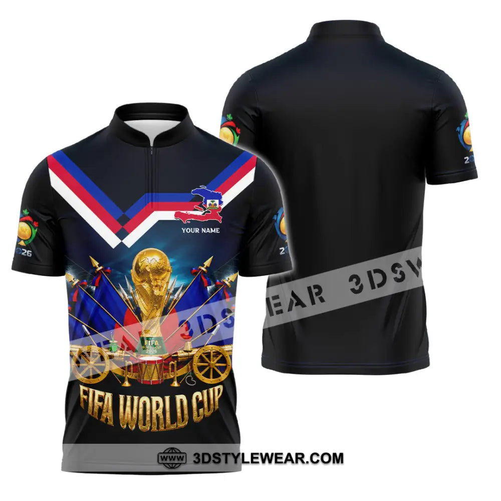 Unisex Shirt - Custom World Cup 2026 Shirt - Zipper Polo Shirt / S - T-shirt