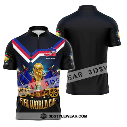 Unisex Shirt - Custom World Cup 2026 Shirt - Zipper Polo Shirt / S - T-shirt