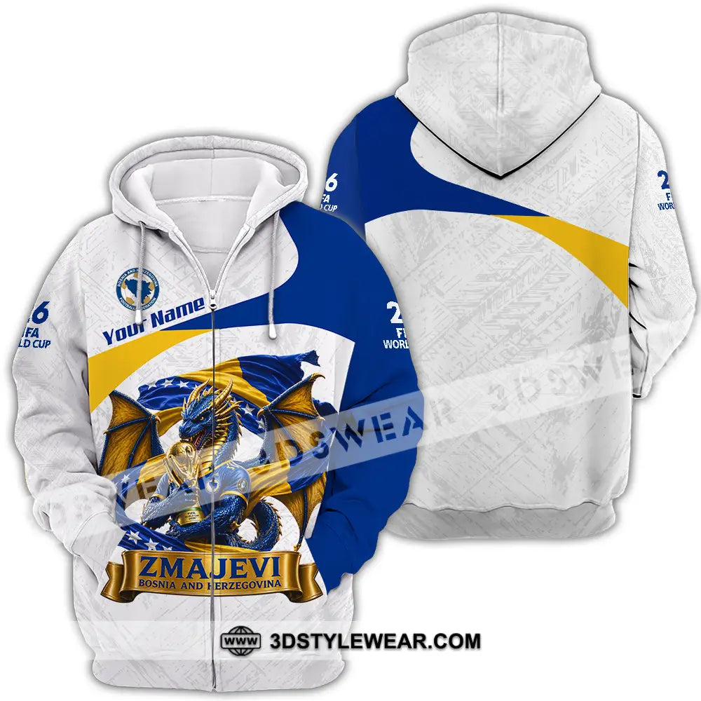 Unisex Shirt - Custom Zmajevi World Cup 2026 3D Shirt - Zipper Hoodie / S - T-shirt