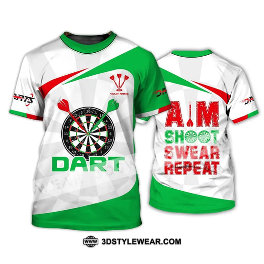 Unisex Shirt, Darts Shirt, Darts T-Shirt, Shoot Swear Repeat, Darts Lover Gift, Darts Gamer T-Shirt style option 2