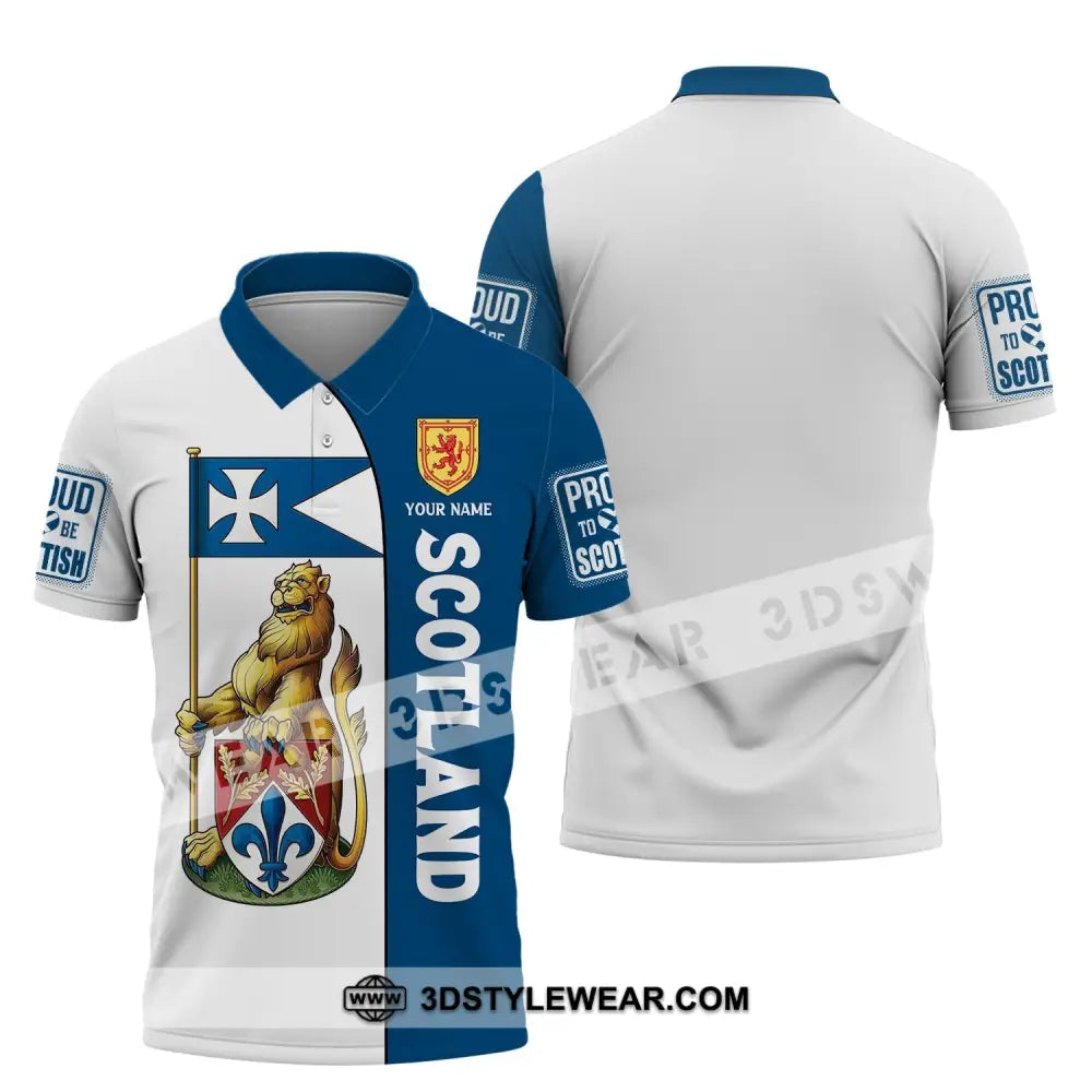 Unisex Shirt Scotland Proud To Be Scottish T-Shirt Forever Polo / S