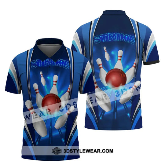 Unisex Shirt, Strike Bowling T-Shirt, Bowling Polo, Bowling Shirt, Shirt For Bowling Lovers style option 3