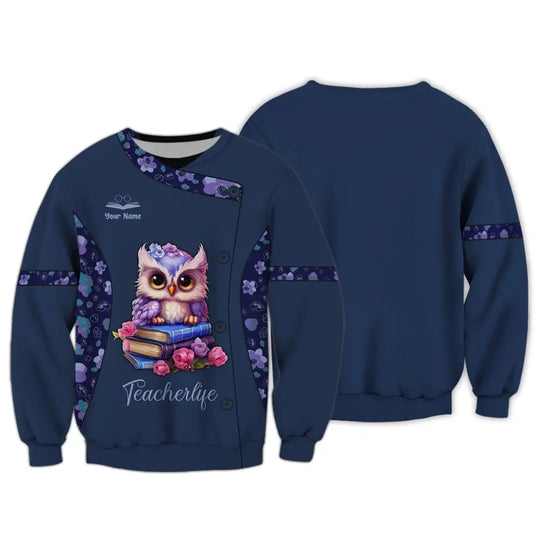 Unisex Shirt, Teacher Shirt, Teacher Hoodie, Teacher Owl, Gift for Teachers style option 3