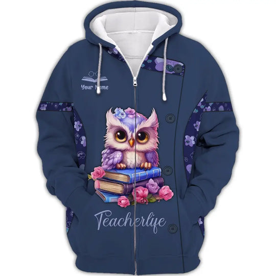 Unisex Shirt, Teacher Shirt, Teacher Hoodie, Teacher Owl, Gift for Teachers style option 2