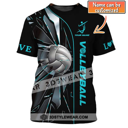 Unisex Shirt Volleyball Custom Love T-Shirt For Club Gift Players