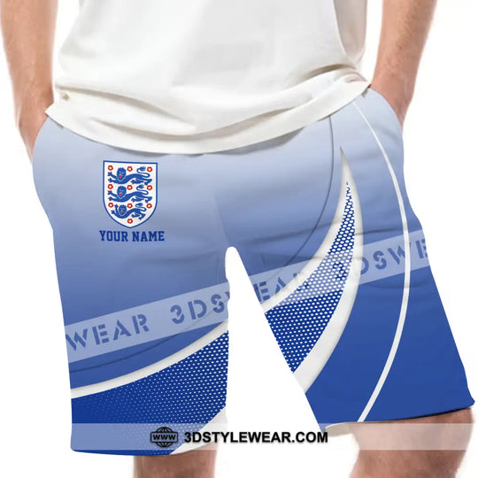 Unisex Short Pants - Custom Name And Number, England Euro 2024 Short Pants style option 2