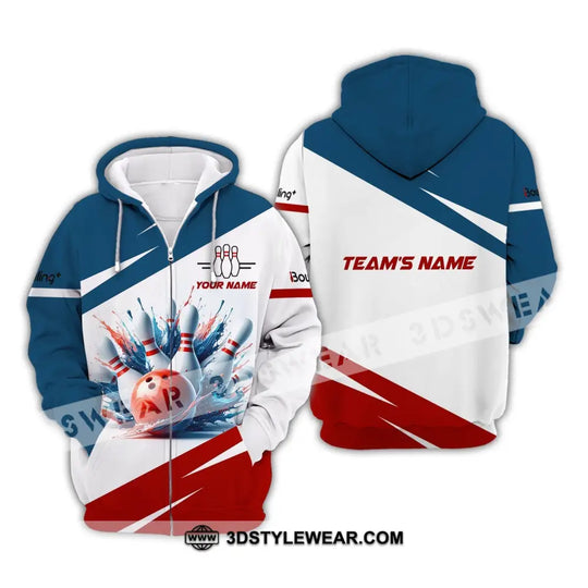 Unisex T-Shirt, Custom Name and Team Name Bowling T-Shirt, Bowling Club, Shirt For Bowling Lovers style option 3